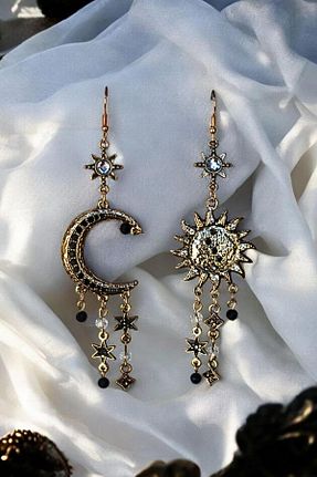 گوشواره جواهر طلائی زیرکن MIRADA JEWELRY - کد 928481563