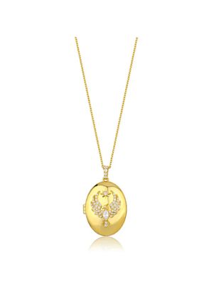 گردنبند استیل ( فولاد ) زرد زنانه استیل (فولاد) Ervalina - کد 937868632