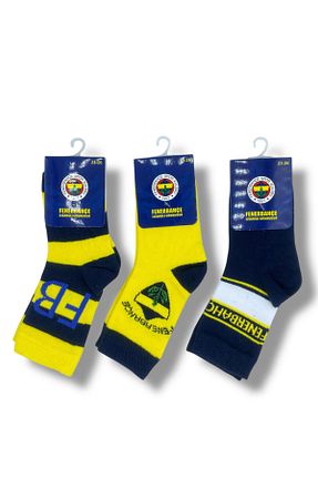 جوراب زرد بچه گانه پنبه ای Fenerbahçe - کد 937882666