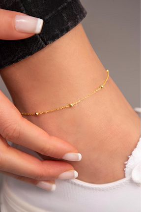 خلخال جواهر طلائی زنانه The Collection - کد 831431773