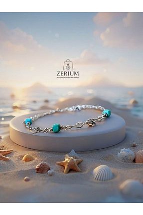 خلخال نقره سفید زنانه ZERİUM - کد 936612396