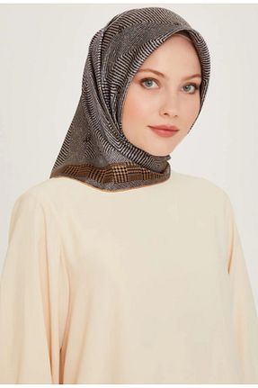 روسری قهوه ای İpek Tivil Armine - کد 888159658
