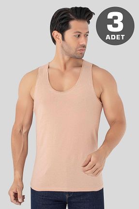 رکابی بژ مردانه بدون آستین Arma Yıldız - کد 937896351