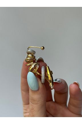 گوشواره جواهر زرد سنگ طبیعی Aksu Atelier - کد 937890358