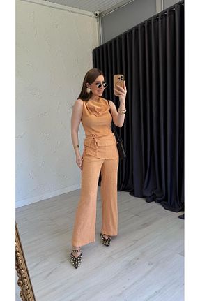 ست بالاتنه و پائین تنه رنگی زنانه بافتنی elif teke - کد 937897623