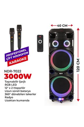 اسپیکر بلوتوث رنگی NDR - کد 937900745