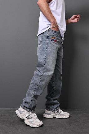 شلوار آبی مردانه جین Slatra - کد 937900408