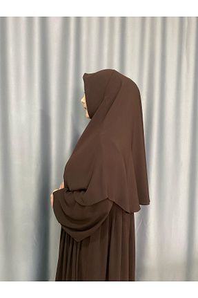 روسری قهوه ای پنبه پلی استر ARKARLİN - کد 937907999
