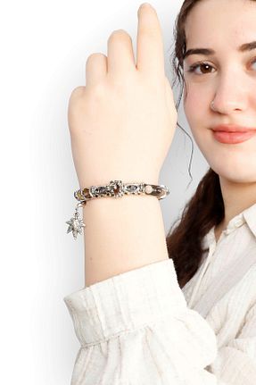 دستبند جواهر رنگی زنانه سنگ طبیعی MULTİ TESPİH - کد 937922356