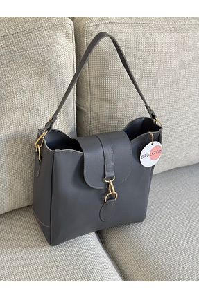 کیف دوشی طوسی زنانه جیر BAGLOVİS - کد 937922116