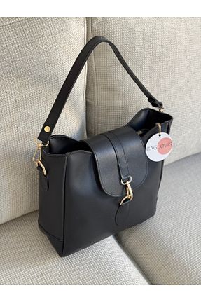 کیف دوشی مشکی زنانه جیر BAGLOVİS - کد 937426016