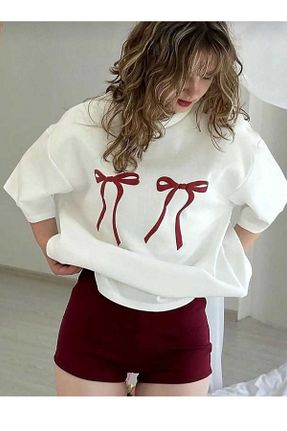 تیشرت سفید زنانه اورسایز KOZİA OUTDOORS - کد 937948713