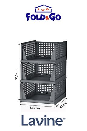 نظم دهنده کمد مشکی پلاستیک obido - کد 901899737