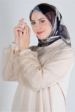 روسری صورتی پلی استر Alvina - کد 801113822