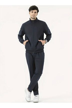 ست گرمکن سرمه ای مردانه پنبه - پلی استر - الاستین Last fashion - کد 889113736