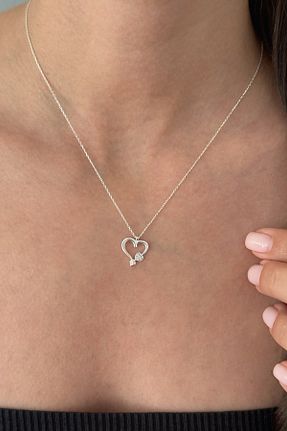 گردنبند نقره سفید زنانه 925 عیار cld - کد 937999626