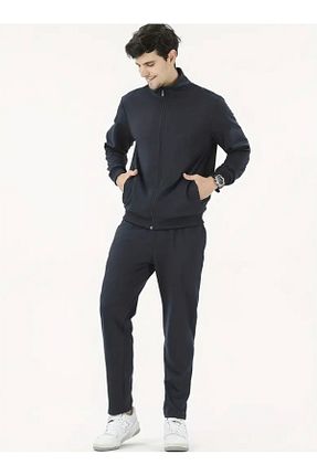 ست گرمکن سرمه ای مردانه پنبه - پلی استر - الاستین Last fashion - کد 889113736