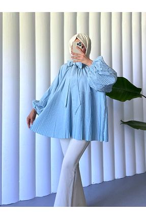 تونیک آبی زنانه بافتنی Modamorfo - کد 921855067