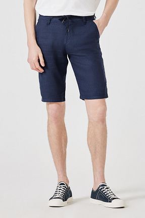 شلوارک و برمودا سرمه ای مردانه رگولار muzzo jeans - کد 104594749