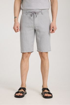 شلوارک و برمودا طوسی مردانه رگولار muzzo jeans - کد 925431994