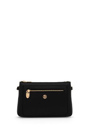 کیف دوشی مشکی زنانه چرم مصنوعی U.S. Polo Assn. - کد 938028892