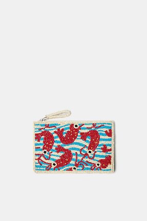کیف پول قرمز زنانه ابعاد کوچک Pull & Bear - کد 938041405