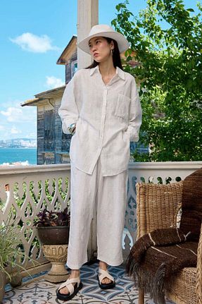 شلوار حجاب سفید زنانه بافتنی ceylan otantik - کد 938028048