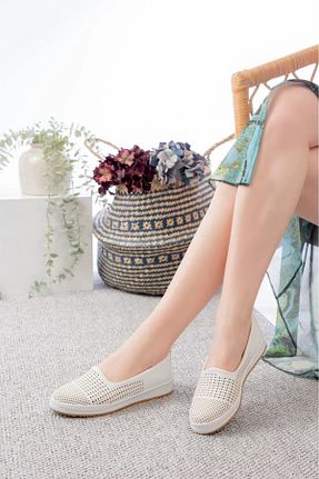 بابت سفید زنانه چرم مصنوعی Slipcat - کد 927311622
