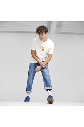 کفش اسنیکر آبی زنانه بند دار Puma - کد 786952764