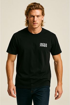 تیشرت اسپرت مشکی مردانه رگولار Jack & Jones - کد 4436517