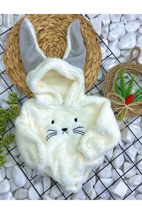 بادی و سرهمی نوزادی بژ بچه گانه مخملی aden kids - کد 338824661