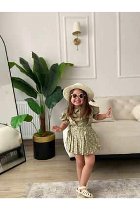 ست بالاتنه و پائین تنه خاکی بچه گانه پنبه ای Tinypeople - کد 938174089