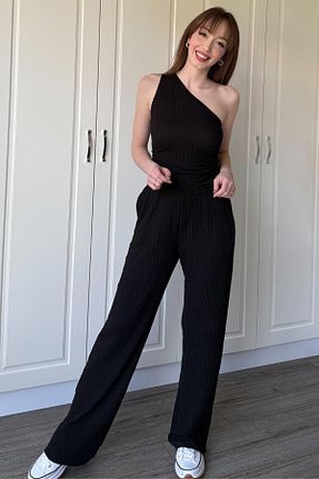 ست بالاتنه و پائین تنه مشکی زنانه بافتنی Dilay Gökoğlu Butik - کد 938097343