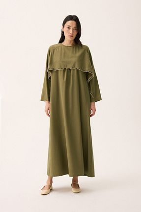 لباس حجاب خاکی بچه گانه اورسایز ZÜLAYS - کد 938086639