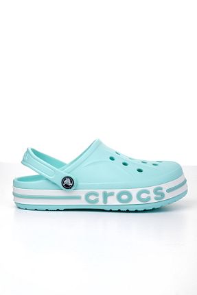 صندل فیروزه ای زنانه پاشنه تخت Crocs - کد 938097292
