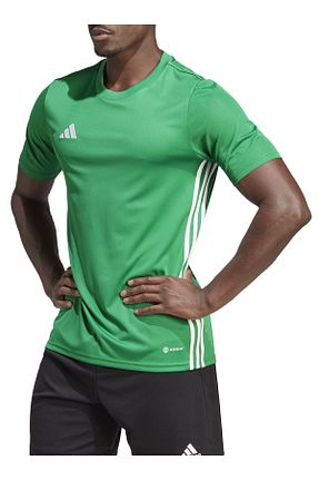 تیشرت سبز مردانه یقه هفت adidas - کد 822333729