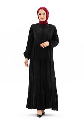 لباس حجاب مشکی زنانه رگولار nevmira - کد 938122356