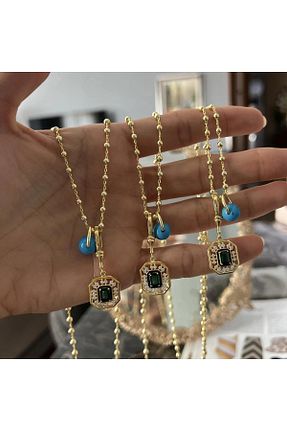 گردنبند نقره سبز زنانه 925 عیار Hatko Kuyumculuk - کد 903755721