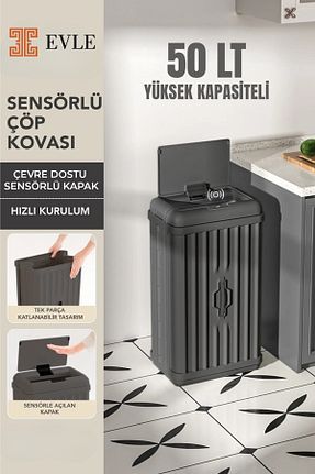 کیسه زباله طوسی پلاستیک Evle - کد 938126455