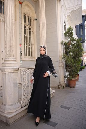 کلاه و ابایا مشکی زنانه پلی استر KADEEM - کد 904092445