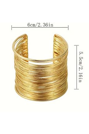 دستبند جواهر متالیک زنانه فلزی STEELMAKER JEWELRY - کد 925136020