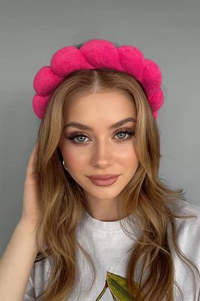 تاج صورتی زنانه مخمل Vitastyle - کد 938143383
