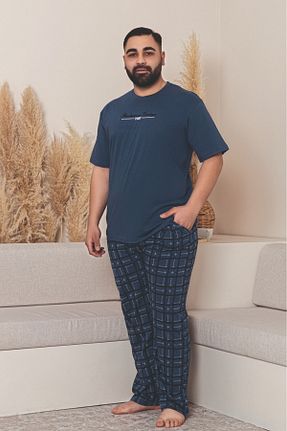 ست لباس راحتی سایز بزرگ رنگی مردانه Slogan Farya Home - کد 938138006