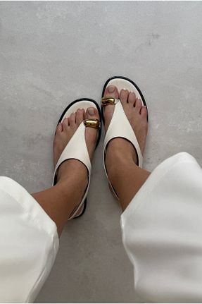دمپائی بژ زنانه چرم مصنوعی Mupa Shoes - کد 938157349