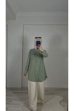 پیراهن حجاب سبز زنانه رگولار My Magazin - کد 938267658