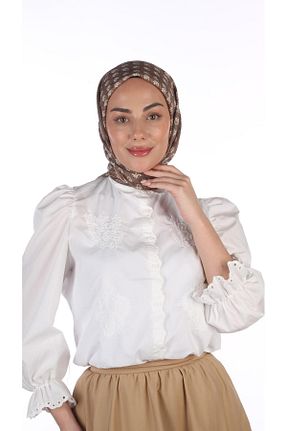 روسری بژ %100 پنبه locella - کد 938150457