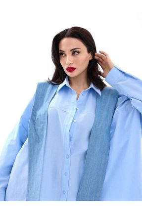 پیراهن رنگی زنانه یقه پیراهنی Silerra - کد 938193925