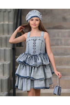 لباس آبی بچه گانه جین By Feyza Kids Collection - کد 936427218
