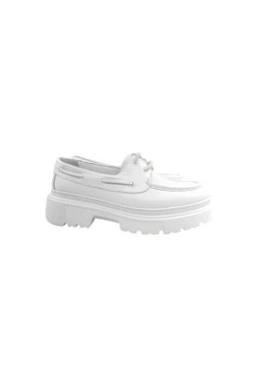 کفش کژوال سفید زنانه چرم خالص Oneka Shoes - کد 938194856