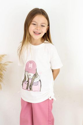 ست بالاتنه و پائین تنه صورتی بچه گانه بافت Çocuksan Baby&Kids Wear - کد 833423548